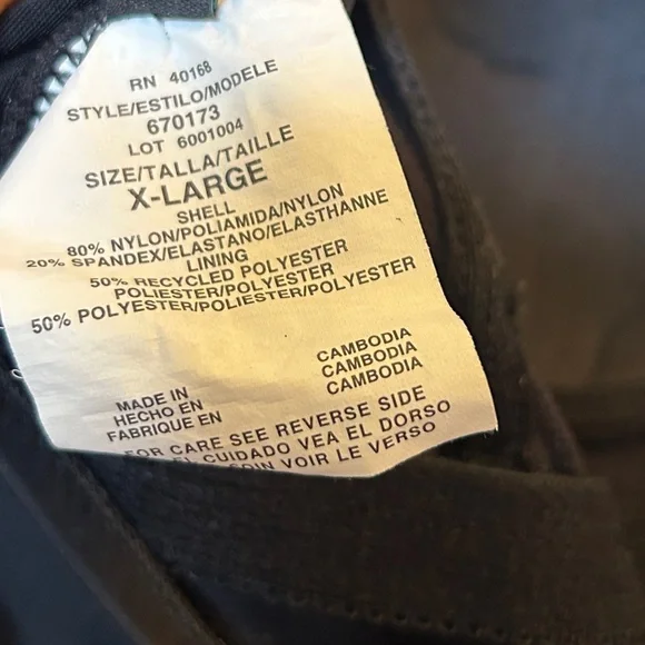 Aqua Green Women’s Zipper Front Black One-Piece Swimsuit Size: XL - Picture 7 of 7